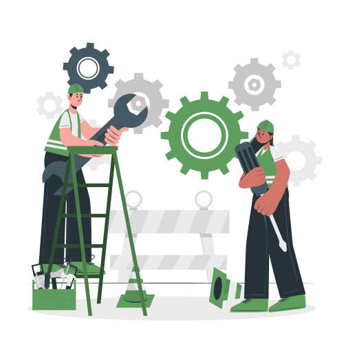 Ilustrasi perawatan situs